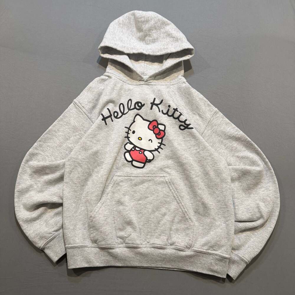 Hello Kitty by Sanrio Hybrid Apparel Gray Pullover Hoodie Size XS